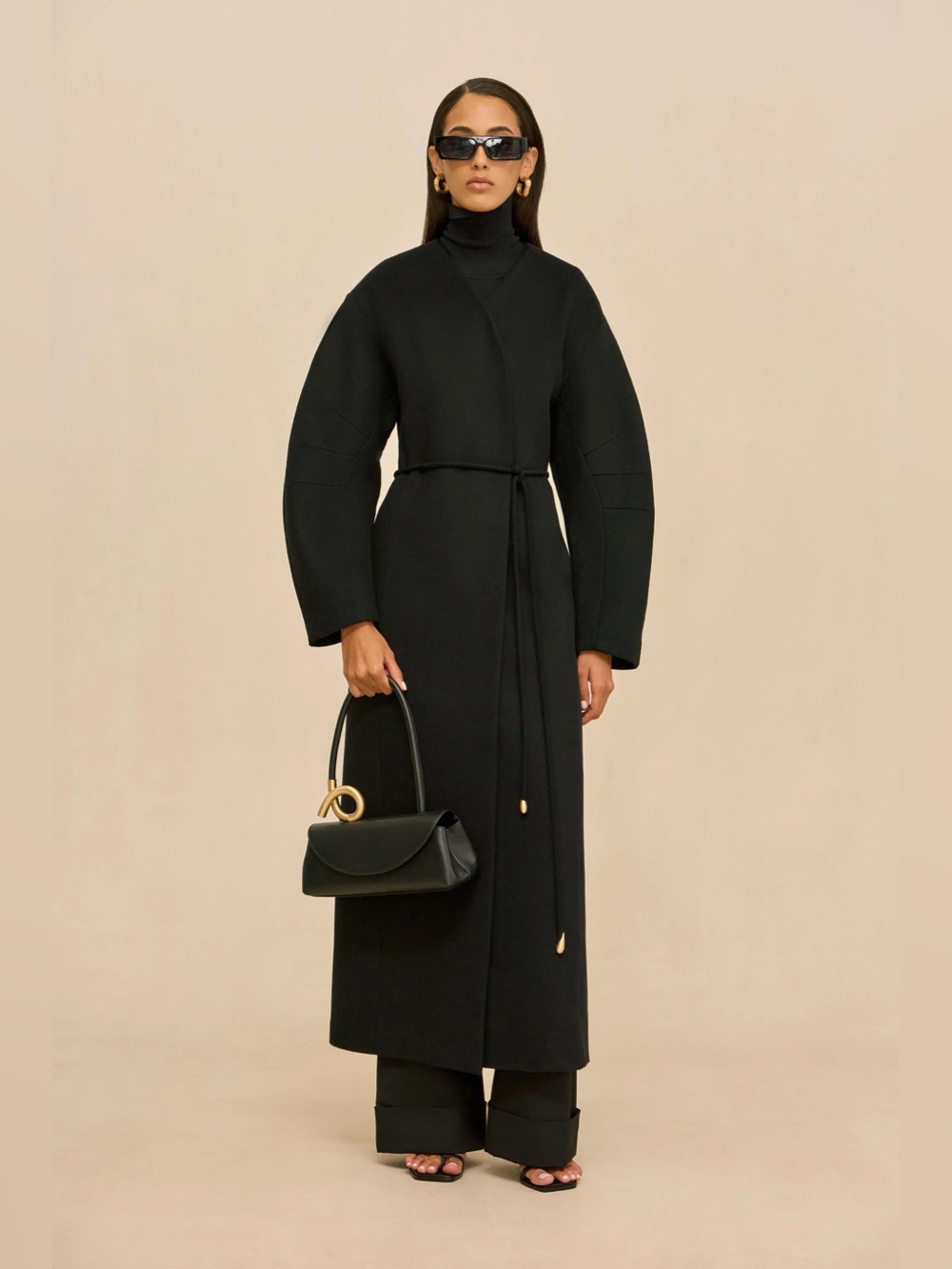 cult gaia Black BRUNELLA COAT size xs